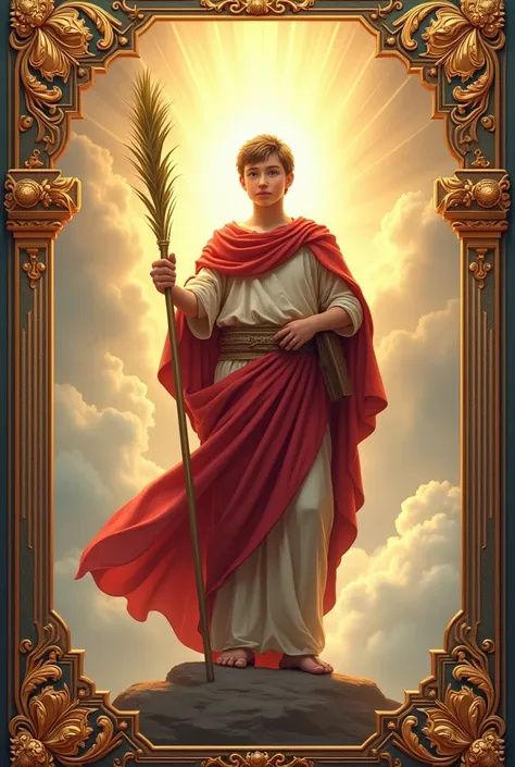 generate a banner of thanks to Saint Expedito for the grace received