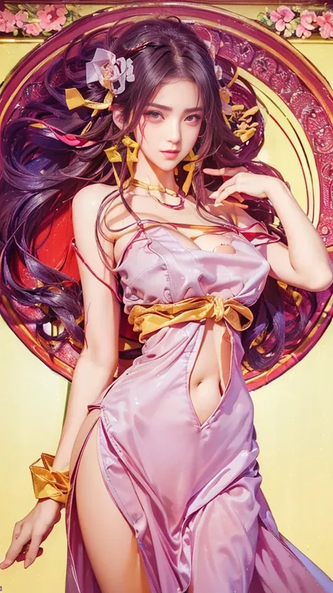 5，(((1 girl, bishoujo，beautiful girl, (Deep V-neck:1.2)，(Hot Girls:1.5)，Wrinkled clothes，(emotions:angry;1.4)，cleavage cutout，Shocked，open cloths，sexy body， Look sideways, squint，Off-shoulder，Pure and sexy，(sexy:1.3), )))，curvy ,  Perfect dynamic compositi...