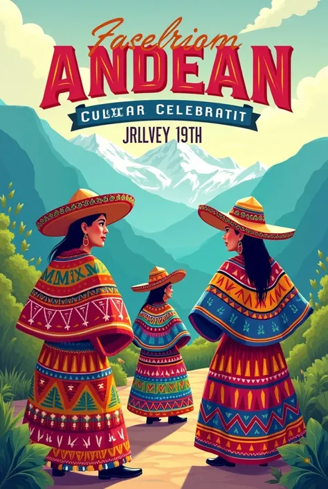 Create a flyer for Andean week 