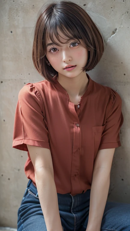 ((software: 1.4)),((Detailed face, Professional photography)), ((software, Red camisole)), Ultra-high resolution, (Realistic: 1.4), RAW Photos, Best Quality, (PhotoRealistic Stick), concentrated, Soft Light, ((Bobcut)), ((Japanese)), (( (Young Face))), (De...