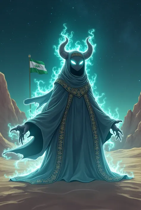 Arabian Gengar with Saudi Arabian flag