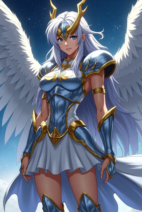 Female version of Seiya from the Knights of the Zodiac.