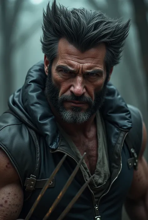 Make Wolverine from X-Men photo realistic 