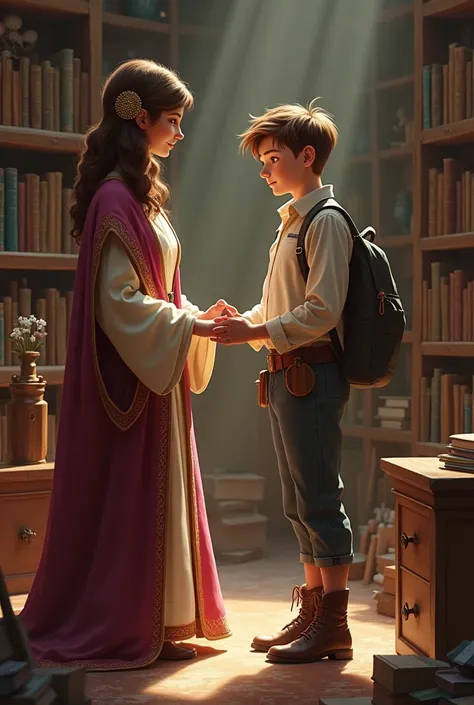 Teacher Sofia appears to congratulate him and explains that the real treasure was his understanding of mathematics., that will allow him to protect the kingdom forever.