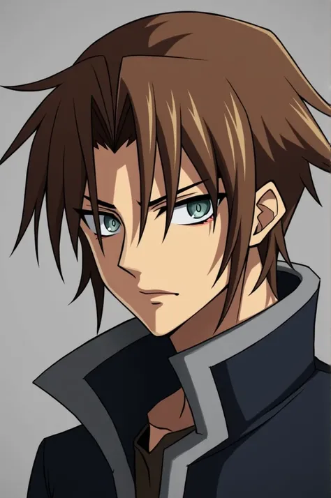 Reginald Kastle from Yu-gi-Oh zexal but with brown hair 