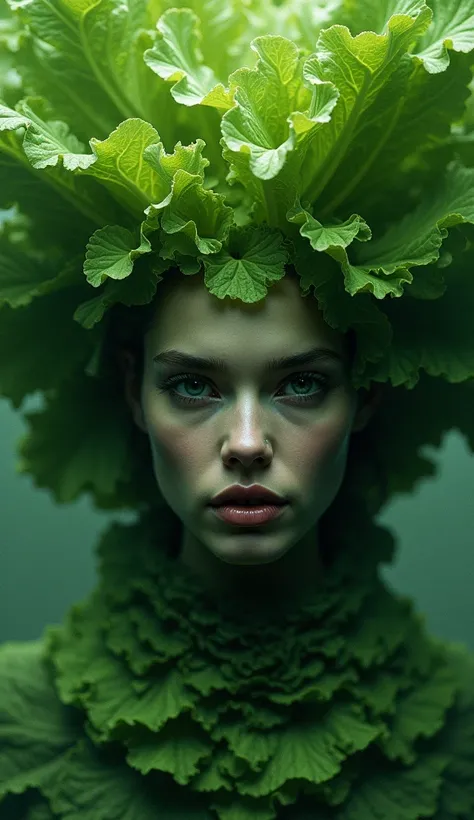 whats your salad headdress made of of? Romaine empire goddess of plebs. Swindler of distress, master of deception. captured on Nikon D40, digitally enhanced color correction, bifocally improved II inspiro Vivian Maier