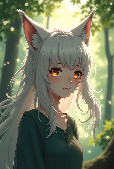 Shiroko Wolf-eared girl 
