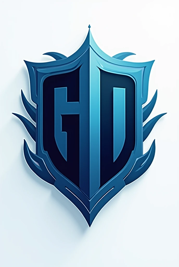 Create a team shield with real city name in blue and black color