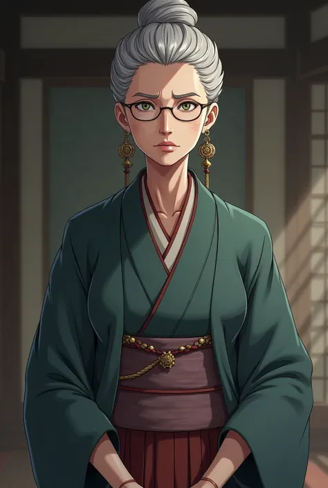 Naruto Character Koharu Utatane Elderly lady in 1945 clothing