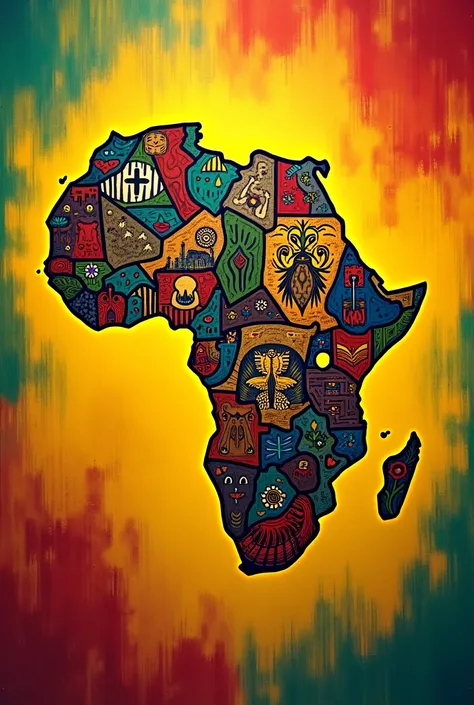 Create a united African flag