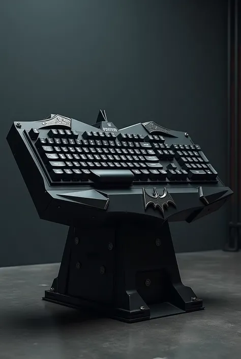 Long Batman style keyboard on arcade pedestal 