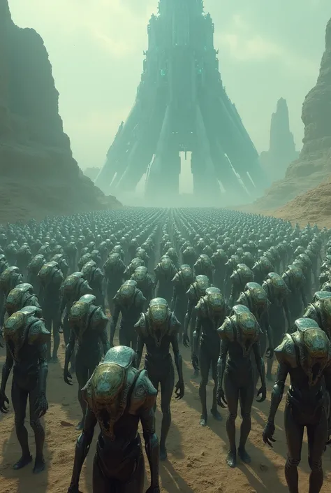 Draw an early alien army