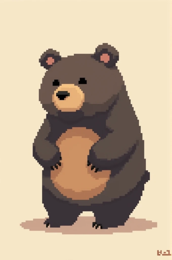 A small pixel representing a bear 