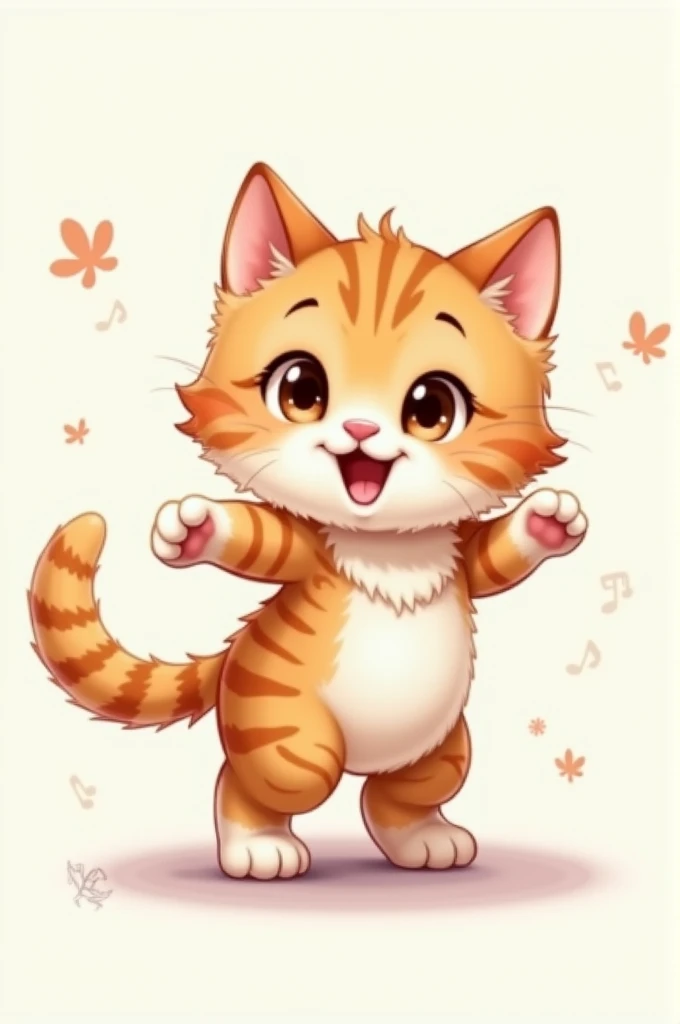 Cute dancing kitten 