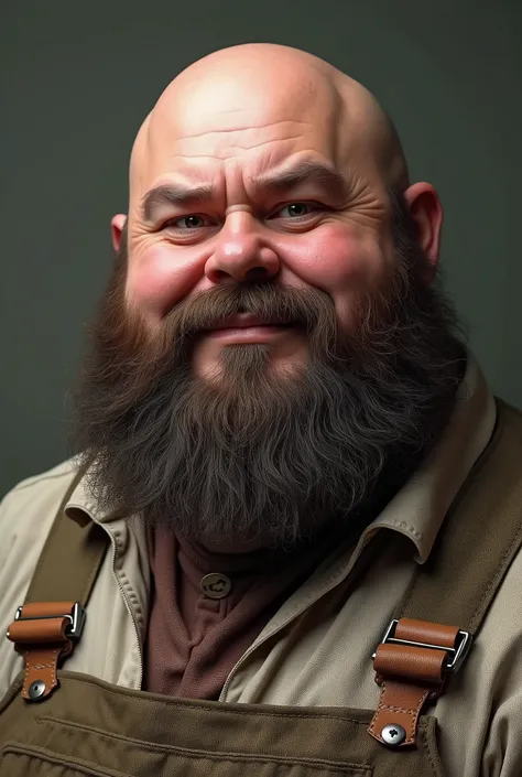 8K Very Best Highest Realistic Quality very Realistic 8K very detailed highly photorealistic very realistic highly detailed closeup portrait photo of a Very Realistic Bald Sexy Bald Daddy Hairy Bearded Bear Beefy Body Thick Muscle Bear Burly Chubby Beefy M...