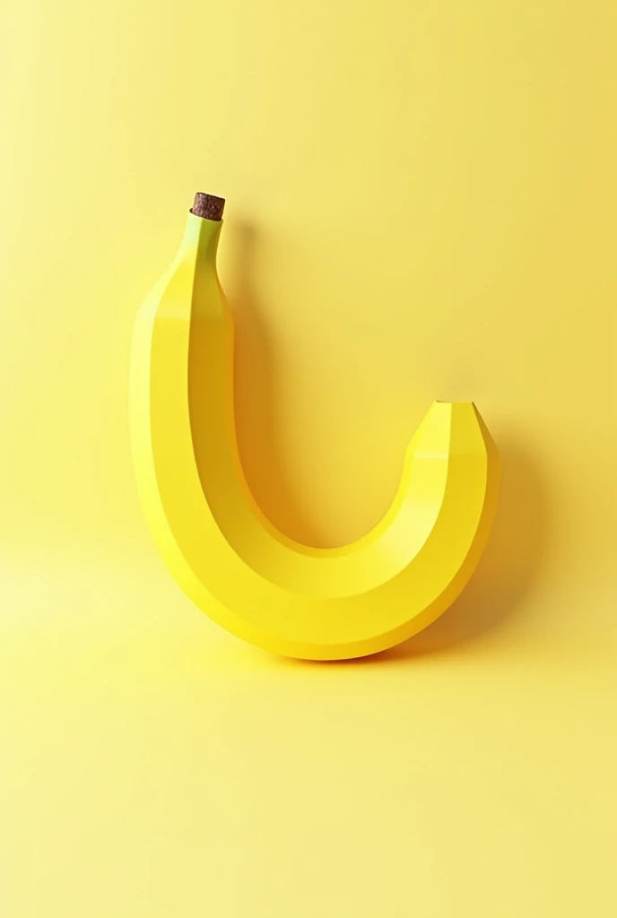 A 7-number Jersey, made from a banana, 3D animation