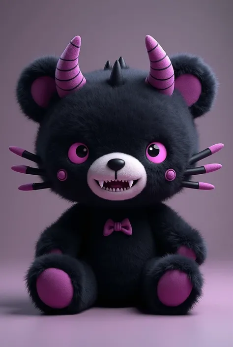 KUROMI character from hello kitty teddy bear version 