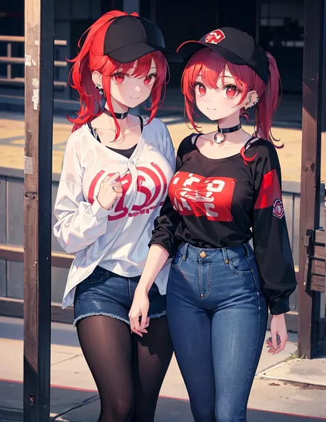 Realistic,Best Quality, Ultra Detail, High-quality CG rendering, The most delicate and beautiful, Floating softly, High resolution, (1 girl), (Highest quality,4K,8k,masterpiece:1.2),(Bright Red Hair:1.5), (ponytail:1.5),(Red eyes:1.5),(Slightly larger brea...