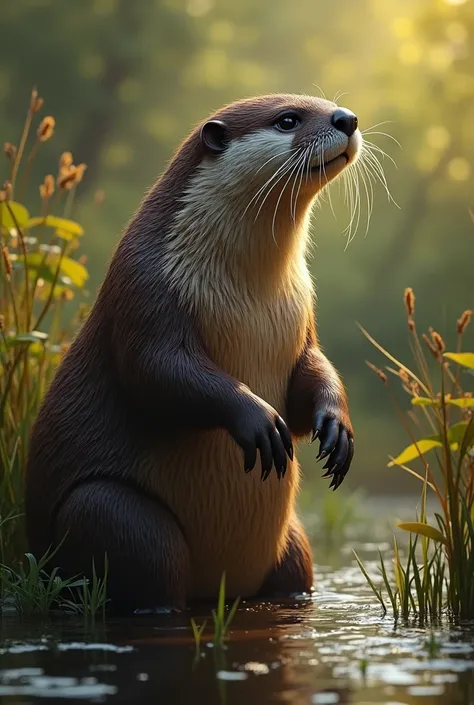 An Otter King Animal, hides food from his subjects