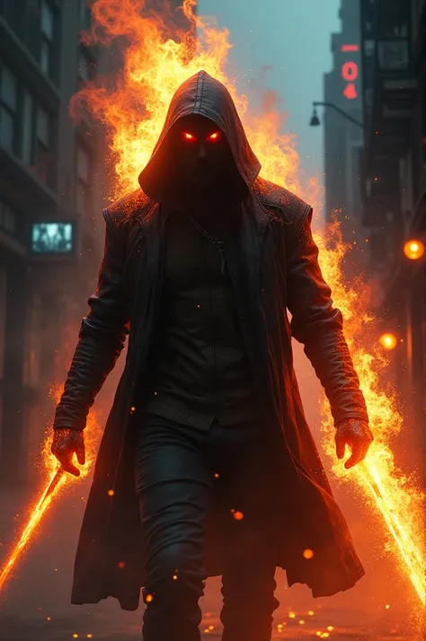 A mix of ghost rider and vigilante