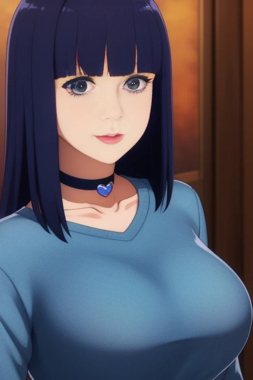 1 Mature Woman,, Big dark blue eyes, Navy blue straight hair, Heart Choker, Heart&#39;s Pasties, sexy, Hourglass Shaped Body, Cure BeautyTバックMicro Bikini, 青いCure BeautyMicro Bikiniを着て,In the school classroom, Fascinating, Voluptuous curvaceous woman, Strap...