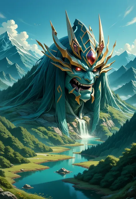 Daidarabotchis giant , said to have created mountains and lakes , is even larger than legendary creatures like Yamata no Orochi and Otakemaru