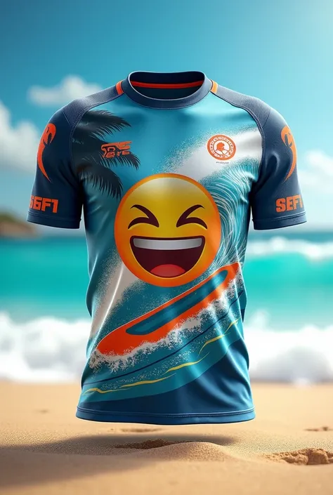 Make a football shirt with the 🏄