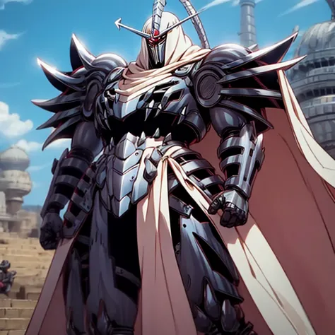 (masterpiece, best quality), 1boy,
intricate details.
covered in full silver armor.
Hyunckel with sleek silver armor.
shining silver armor.
white cape.
full plate armor.
heavy metal armor.
no face.
standing over a tiny continent on earth.