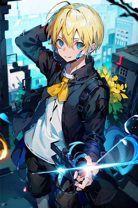 man　Yellow Hair　blue eyes　Shota　Villager