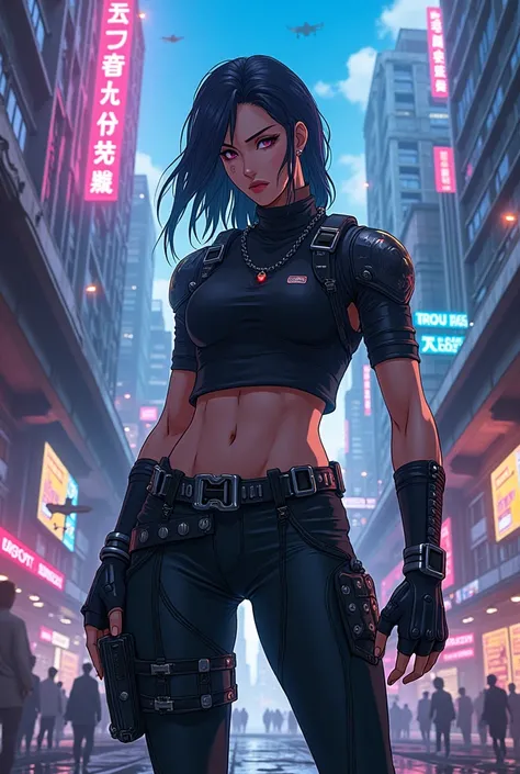 Gutz cyberpunk anime style