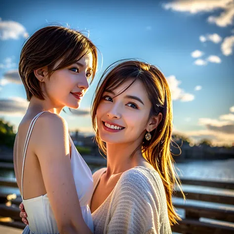 (Realistic, 超Realistic:1.4), 16K HDR, High resolution,((Whiskey Glass)),((Whiskey Bottle)),((Whiskey Glass)),Happy Smile、Short Hair,The best smile、Japanese Actress,so beautiful(It looks like the real thing),Evening Dresses,Cocktail Dresses、Whiskey Bottle、T...