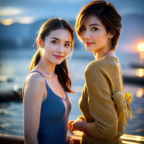 (Realistic, 超Realistic:1.4), 16K HDR, High resolution,((Whiskey Glass)),((Whiskey Bottle)),((Whiskey Glass)),Happy Smile、Short Hair,The best smile、Japanese Actress,so beautiful(It looks like the real thing),Evening Dresses,Cocktail Dresses、Whiskey Bottle、T...