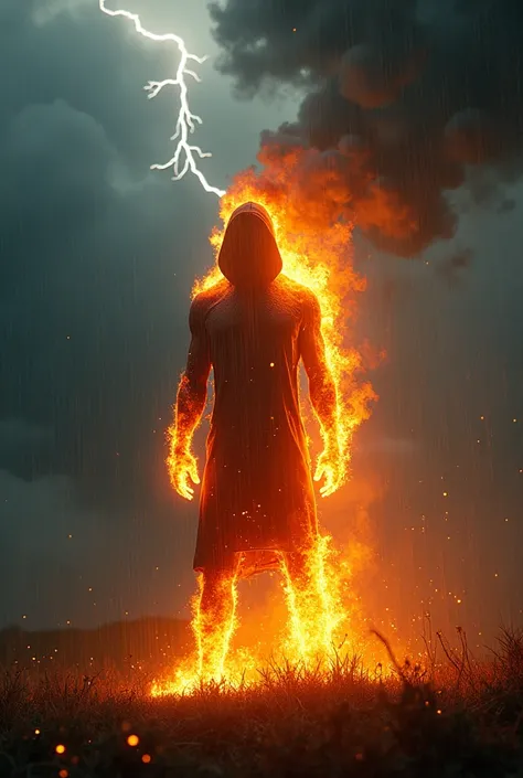 Now set him on fire during a thunderstorm