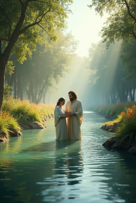 Baptism in the river


