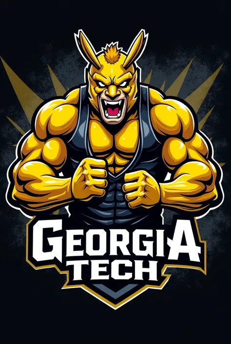 Ga Tech Buzz logo with wrestling head legar