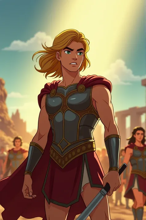 Achilles in "The song of Achilles" but animated