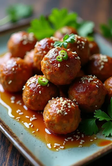 Thai style meatballs