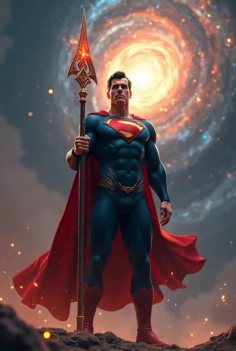 Superman who got hold of the cosmic spear