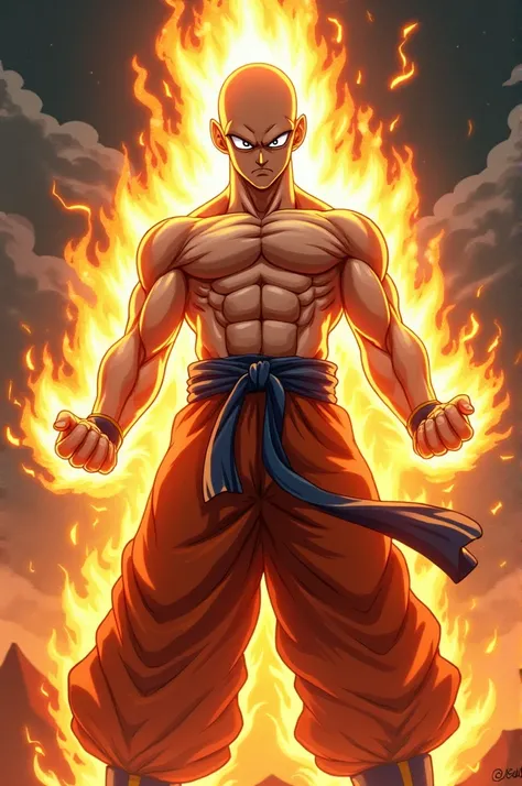 Saitama made version and strong goku 