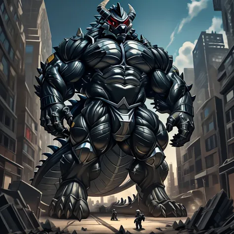 (masterpiece. official art. 8k. best quality. detailed full body. full body.)
(situation 1 : dominating demon lord dragon batzz. focus Colossus mechanical Muscular demon lord dragon batzz is trampling the CITY. macro. stomp. Low-angle perspective. emphasiz...