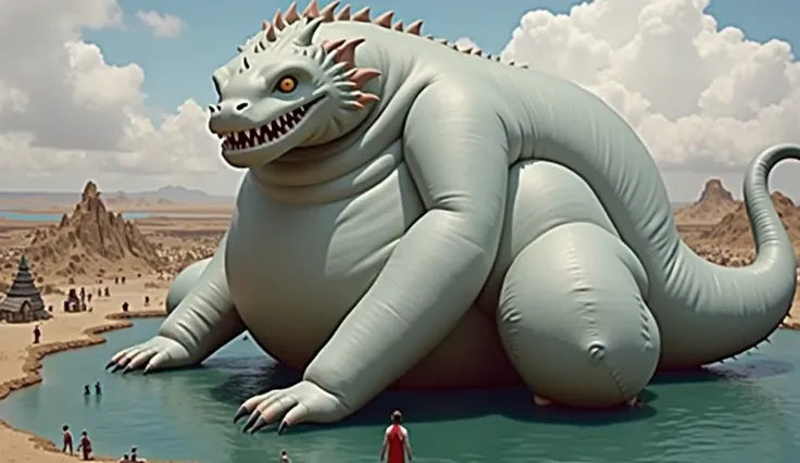 Giant inflatable latex dragon laying inflates itself to a huge size and gigantic big cousin cock in the tiny continent sexy Hongyi Inflatable laying goodra dragon sph It grows to a gigantic size and towers over an entire continent The inflatable latex infl...