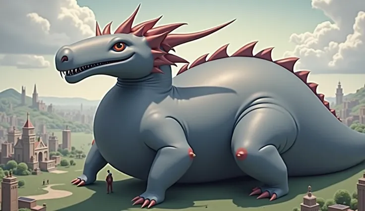 Giant inflatable latex dragon laying inflates itself to a gigantic size and has a gigantic big cousin&#39;s cock in the tiny continent sexy Hongyi Inflatable laying goodra dragon sph It grows to a gigantic size and towers over an entire continent The infla...