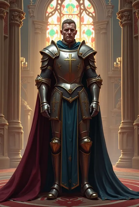 A paladin wearing a cape 