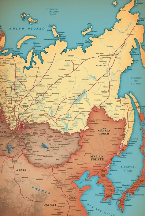 Map of the Soviet Union