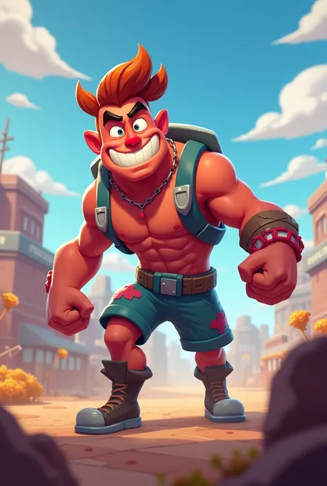 A character in the brawl stars theme to put in the corner of a youtube video