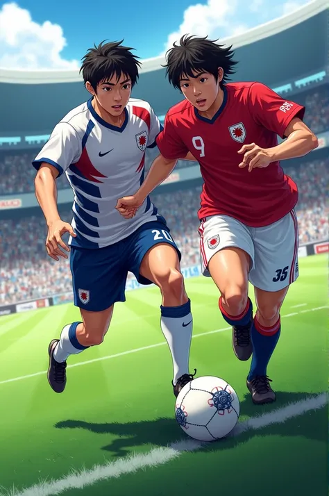 2 Japanese soccer player pretty 
