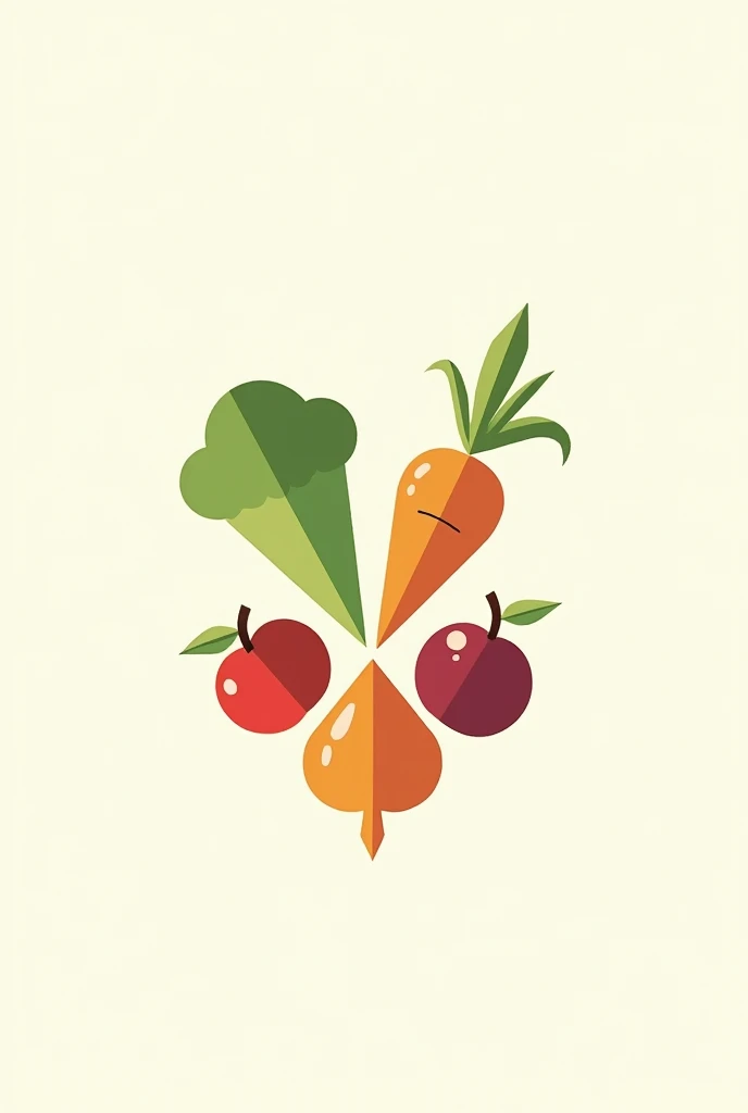 Logos related to vegetables and fruits, health, wellnesscalc