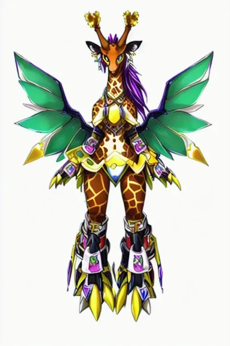 Female furry giraffe digimon style 