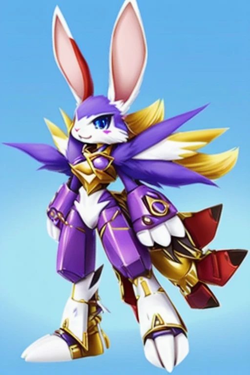 Female furry sara rabbit digimon style 