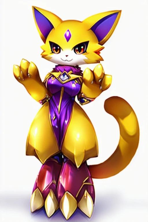 Female furry nice eyes cat digimon style 